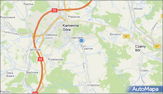 mapa Czadrów, Czadrów na mapie Targeo